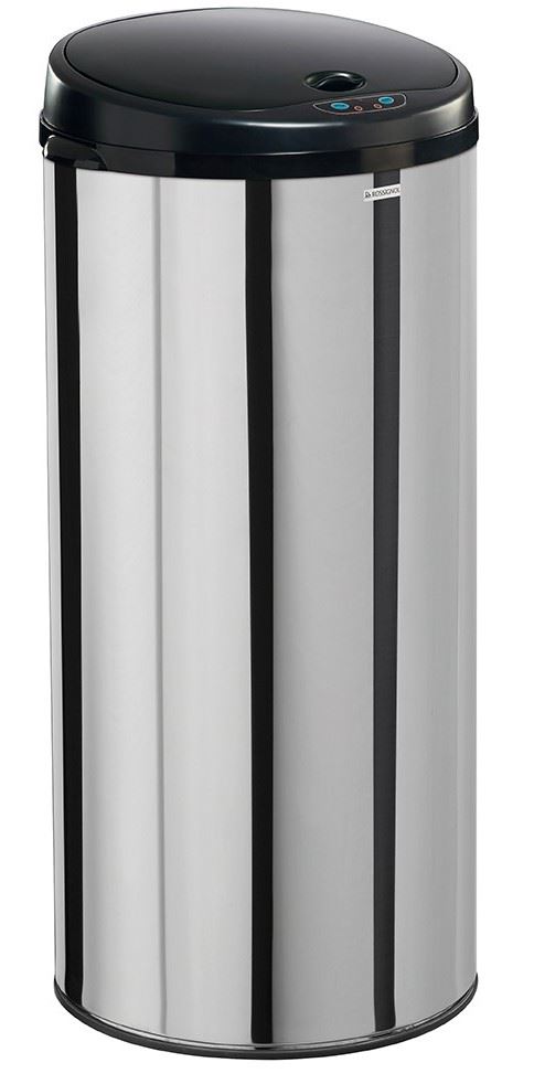 Poubelle à ouverture automatique Sensitive acier argenté 45 L Rossignol - 93570