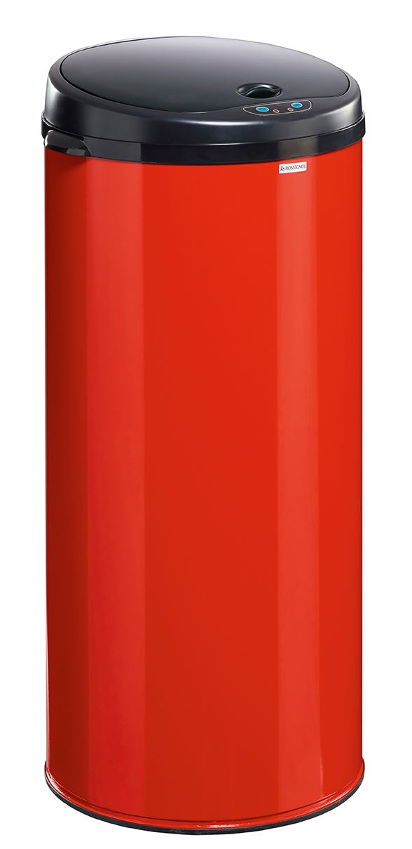 Poubelle à ouverture automatique Sensitive acier rouge 45 L Rossignol - 93567