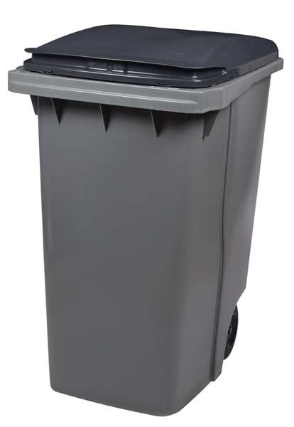 Conteneur 2 roues Korok polyéthylène gris 340 L Rossignol - 56630