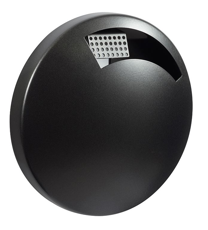 Cendrier mural Disco acier gris manganèse 1.5 L Rossignol - 58639