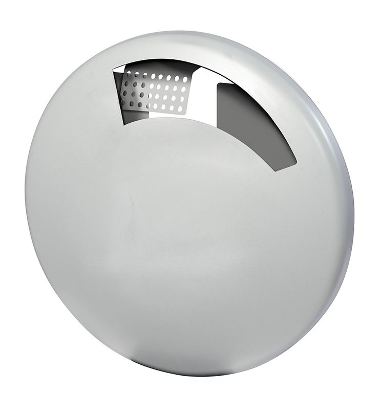 Cendrier mural Disco acier gris métalisé 1.5 L Rossignol - 58638