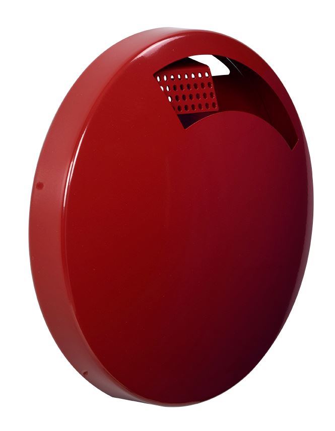 Cendrier mural Disco acier rouge rubis 1.5 L Rossignol - 58669