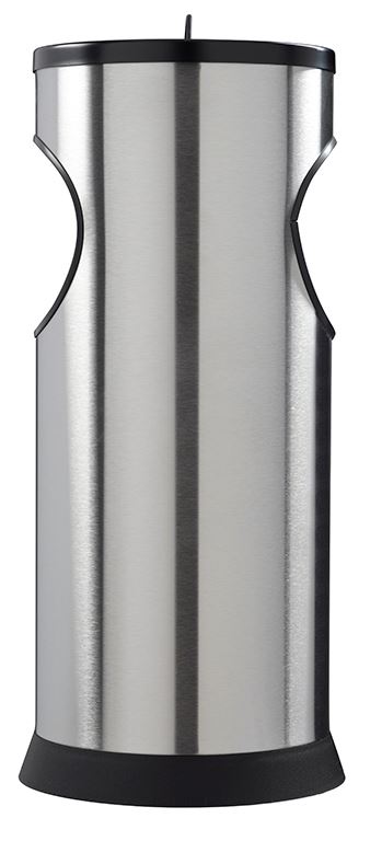 Corbeille cendrier à poser Kipso inox brossé 17.5 L Rossignol - 58958