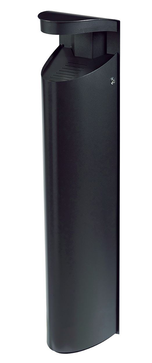 Cendrier sur pied ou mural Koa acier anthracite mat 10 L Rossignol - 56599