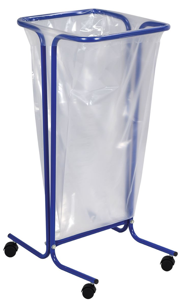 Support sac tubulaire surroulettes acier bleu outremer 110 L Rossignol - 57529