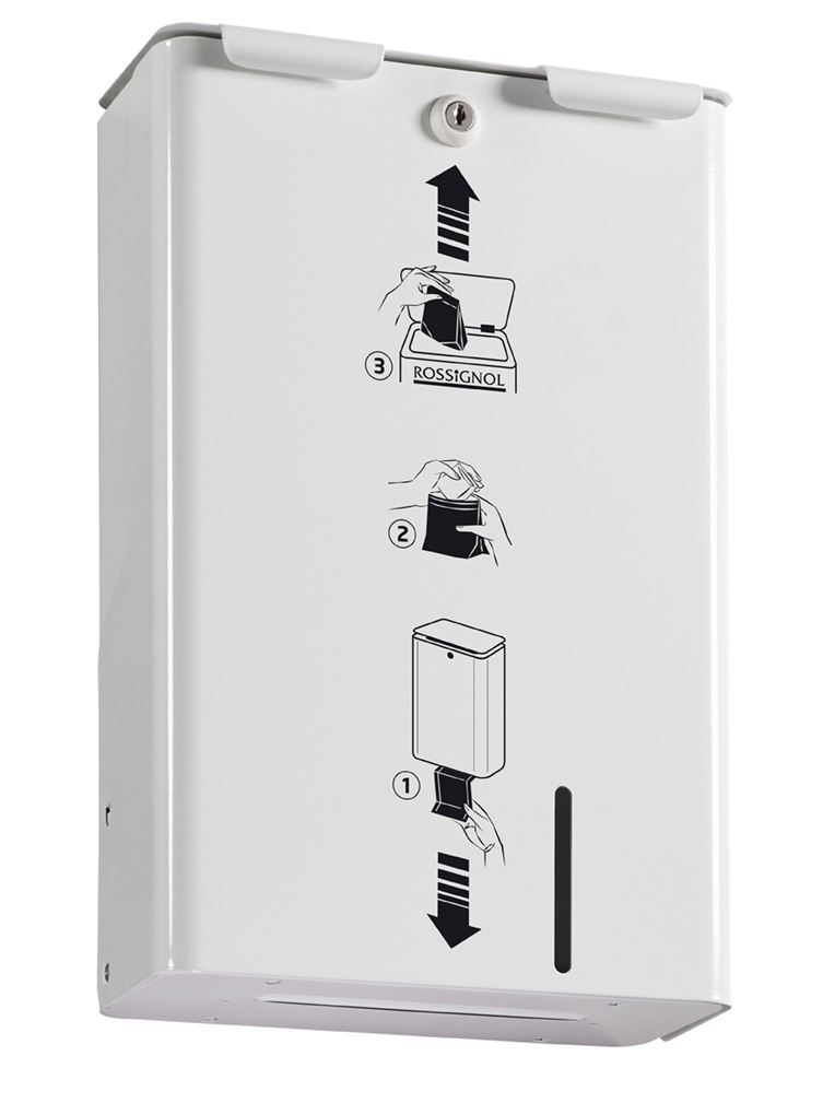 Poubelle féminine Blanka blanc 10 L Rossignol - 51354