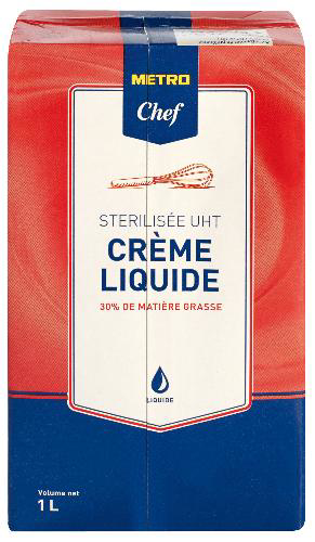 METRO Chef Crème UHT 30% MG 1 L