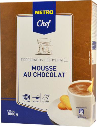 METRO Chef Préparation pour mousse au chocolat 1 kg
