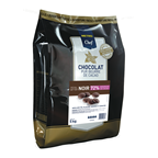 METRO Chef Chocolat noir de couverture royal bitter 72% cacao en palets sachet 5 kg