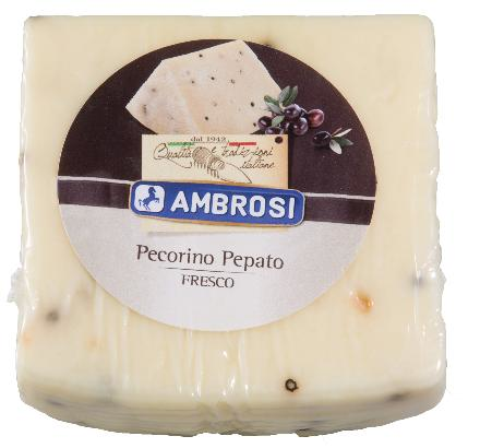 Ambrosi Pecorino Pepato 32% MG 1/4 de meule 