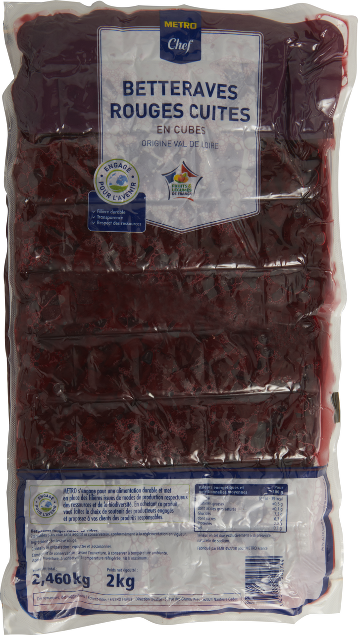 METRO Chef Betterave rouge cube 2 kg France