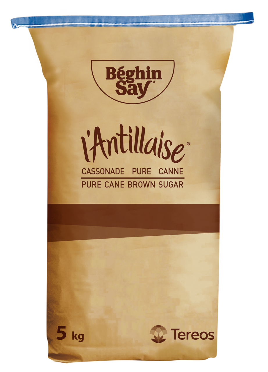 Beghin Say Sucre cassonade pure canne l'Antillaise 5 kg