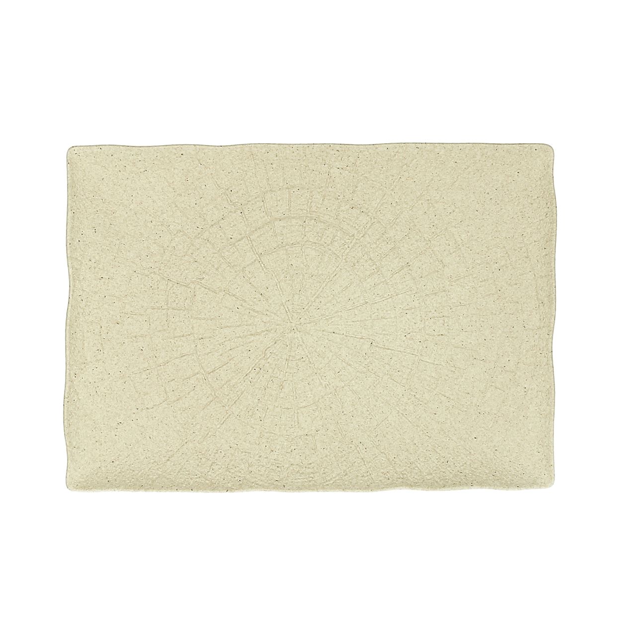 Assiette plate rectangle Vulcania sable 32 x 23 cm Tognana Porcellane