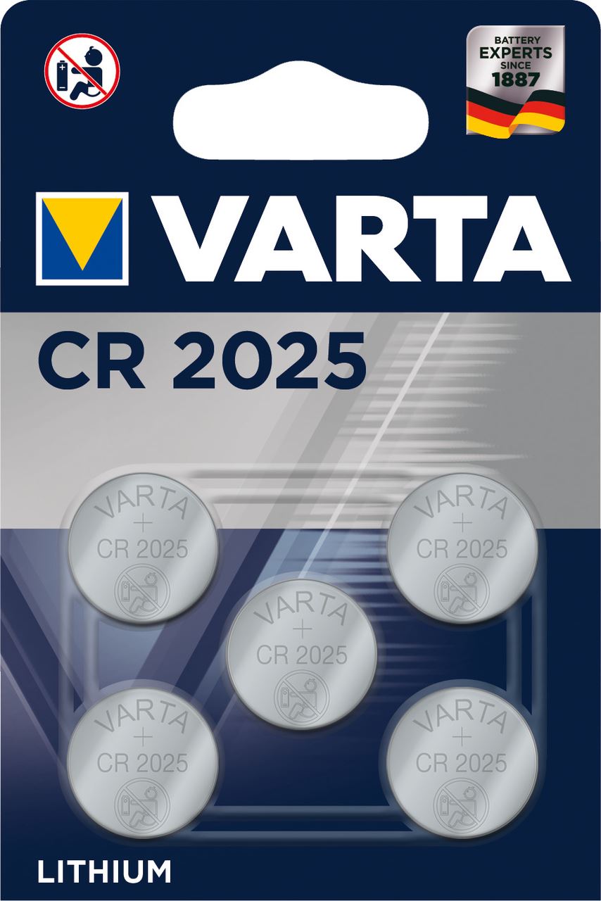 Pile plate CR 2025 x 5 Varta