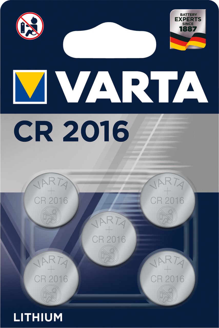 Pile plate CR 2016 x 5 Varta