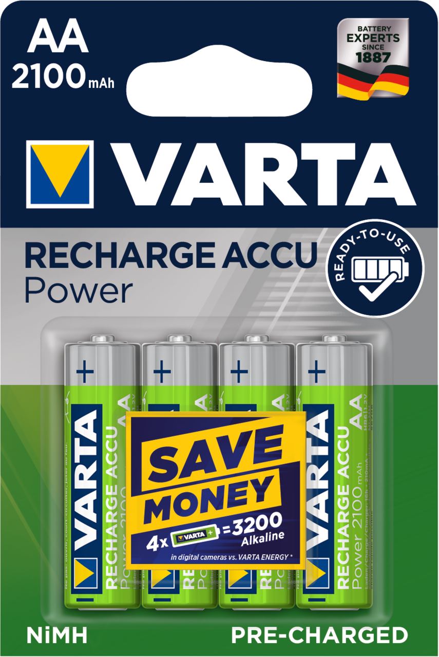 Pile rechargeable Power AA x 4 Varta