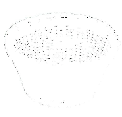 Corbeille ronde polypropylène gris 18 cm In Situ - 573493