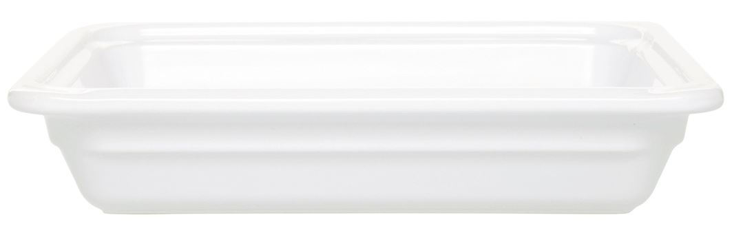 Plat gastro GN 1/1 Recton grès blanc 6.5 cm 6.3 L Emile Henry - 051750