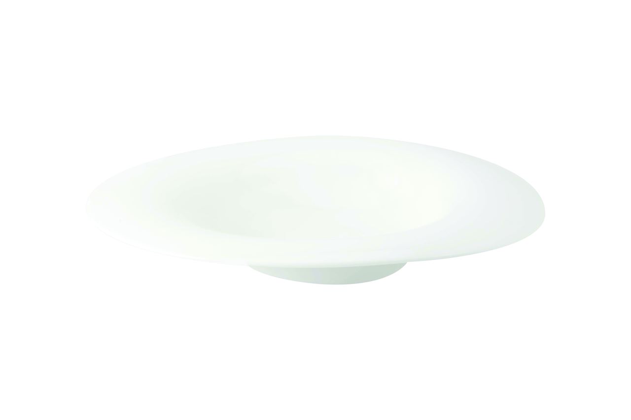 Assiette plate ovale Chef'Collection Atlantis porcelaine blanc 31.7 cm In Situ - 050673