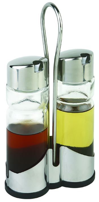 Ménagère huile vinaigre verre et inox 20 cl In Situ - 061212