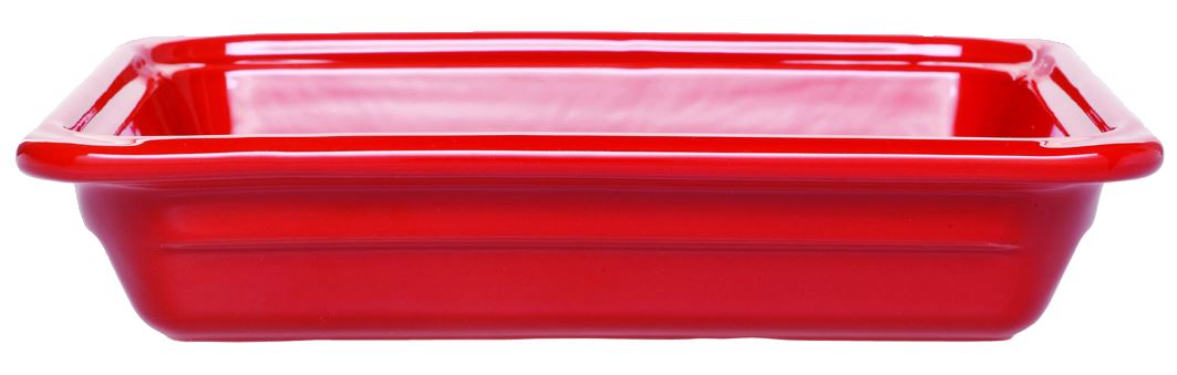 Plat gastro GN 1/1 Recton grès rouge 6.5 cm 6.3 L Emile Henry - 051738
