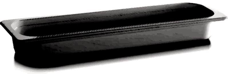 Plat gastro GN 2/4 mélamine noir 6.5 cm In Situ - 402919