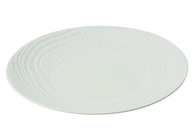 Assiette plate ronde Arborescence porcelaine ivoire 28 cm Revol Porcelaine - 052114