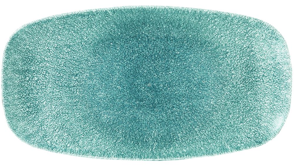 Assiette plate Oblong Raku porcelaine topaze 29.8 x 15.3 cm In Situ - 404734