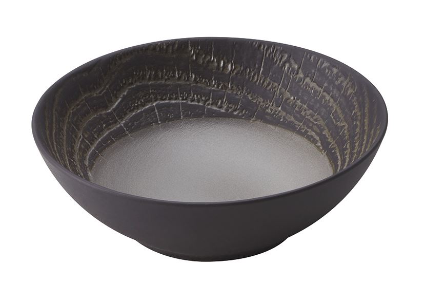 Assiette coupe ronde Arborescence porcelaine poivre 24 cm Revol Porcelaine - 052120