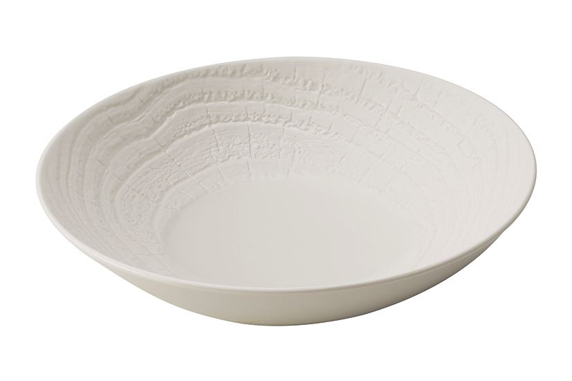 Assiette coupe ronde Arborescence porcelaine ivoire 19 cm Revol Porcelaine - 052122