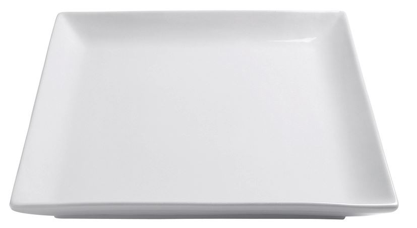 Assiette plate carrée Clelia porcelaine blanc 16 x 16 cm In Situ - 466759