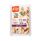 POULE et TOQUE Emincés de filet de poulet rôti 500 g