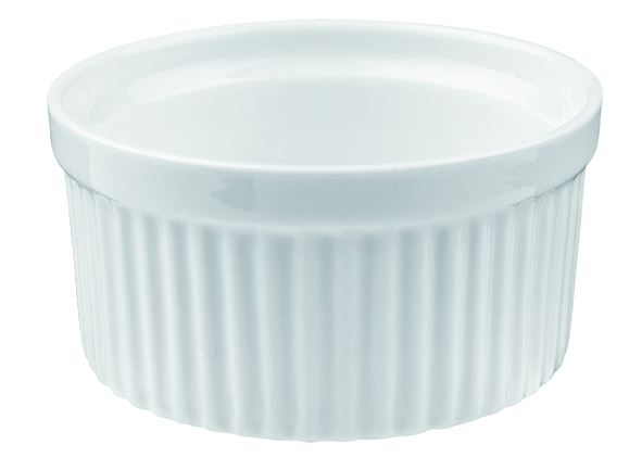 Ramequin plissé porcelaine blanc 10 cm 20 cl In Situ - 052309