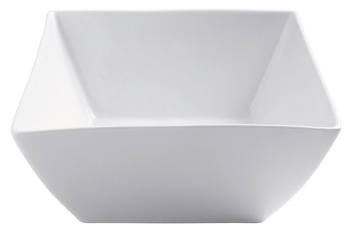 Coupelle carré Clélia porcelaine blanc 36 cl In Situ - 466767