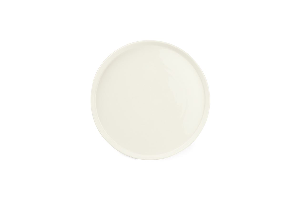 Assiette plate ronde Gusto porcelaine blanc 19 cm In Situ - 054130