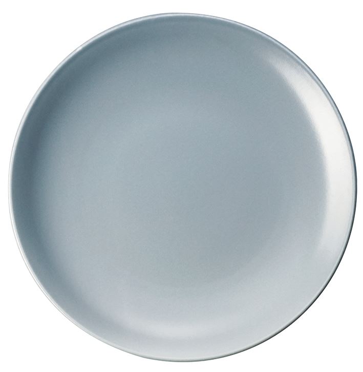 Assiette plate ronde Satine'O porcelaine gris 28 cm In Situ - 054210
