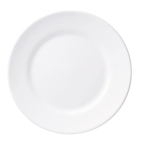 Assiette plate ronde Restaurant verre trempé blanc 23.5 cm Arcoroc - 552694