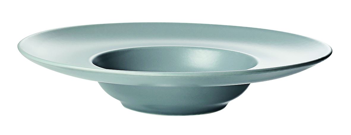Assiette à risotto Satine'o porcelaine gris 27 cm In Situ - 054216