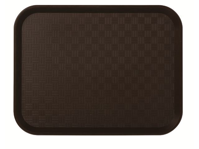Plateau Fast Food polypropylène marron 35 x 27 cm In Situ - 274003