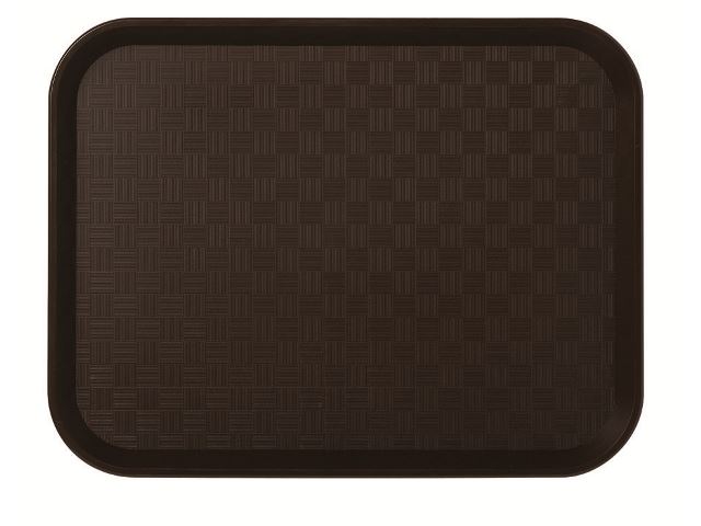 Plateau Self polypropylène marron 46 x 36 cm In Situ - 275003