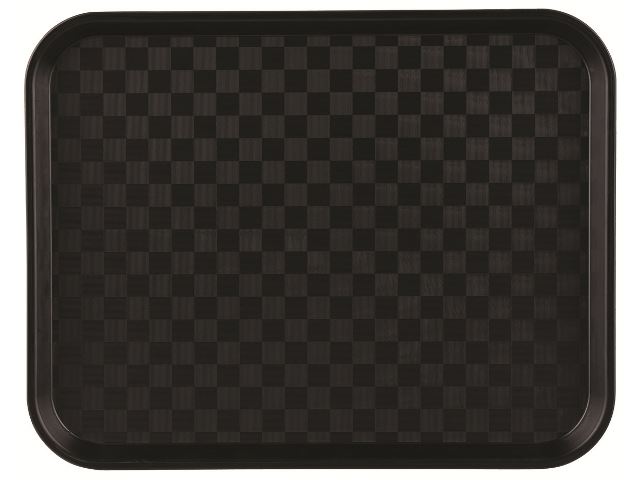 Plateau Fast Food polypropylène noir 35 x 27 cm In Situ - 275006
