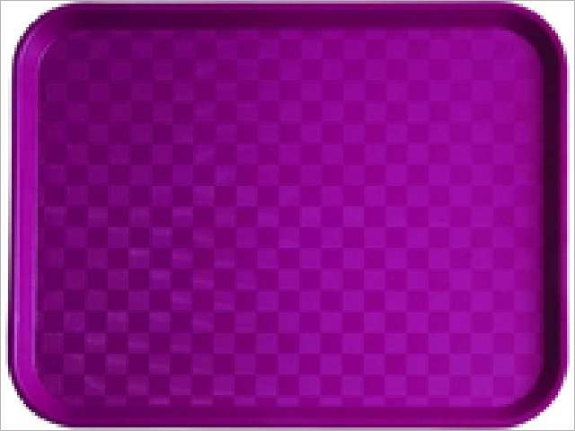 Plateau Fast Food polypropylène fuschia 27 x 35 cm In Situ - 275009