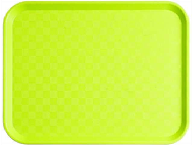 Plateau Fast Food polypropylène vert anis 27 x 35 cm In Situ - 275010