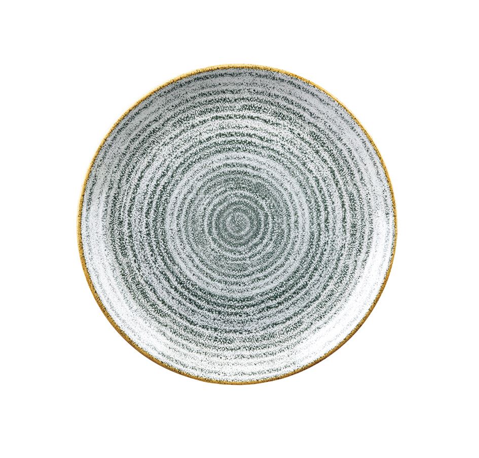Assiette coupe ronde Studio Prints porcelaine gris 28.8 cm In Situ - 058340