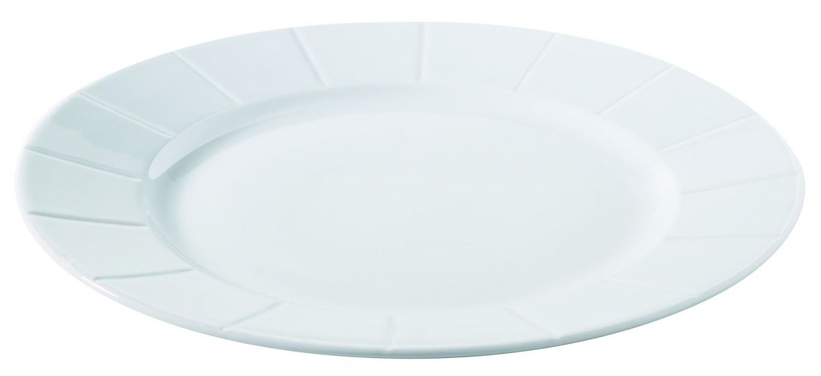 Assiette plate ronde S'Food porcelaine blanc 21 cm In Situ - 401601
