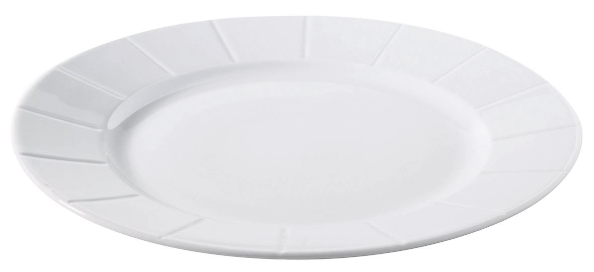 Assiette plate ronde S'Food porcelaine blanc 26.2 cm In Situ - 401602