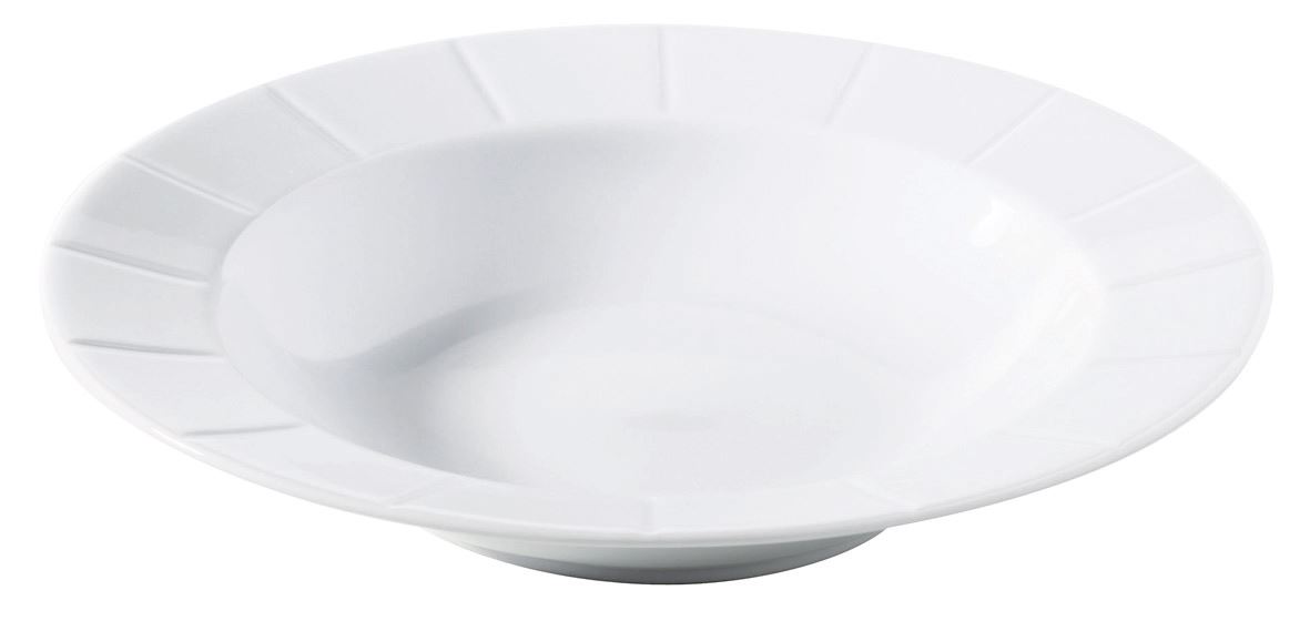 Assiette creuse rond S'Food porcelaine blanc 23 cm In Situ - 401603