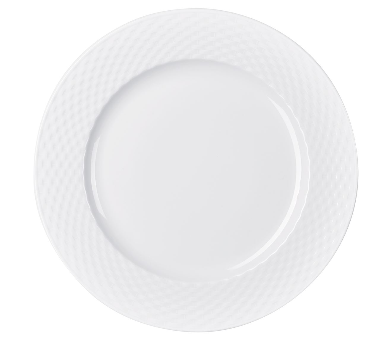Assiette plate ronde Polo porcelaine blanc 25.5 cm In Situ - 401791