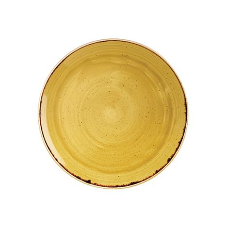 Assiette plate ronde Stonecat moutarde 26 cm In Situ - 058402