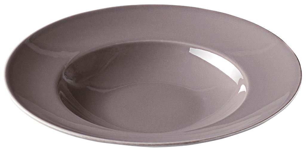 Assiette à pâtes Talass'O porcelaine gris 26.5 cm In Situ - 050748